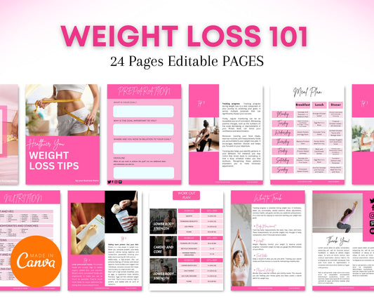 Editable Canva Weight Loss 101 Guide